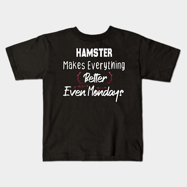 funny Hamster gift, Hamster lovers gift Kids T-Shirt by foxfieldgear